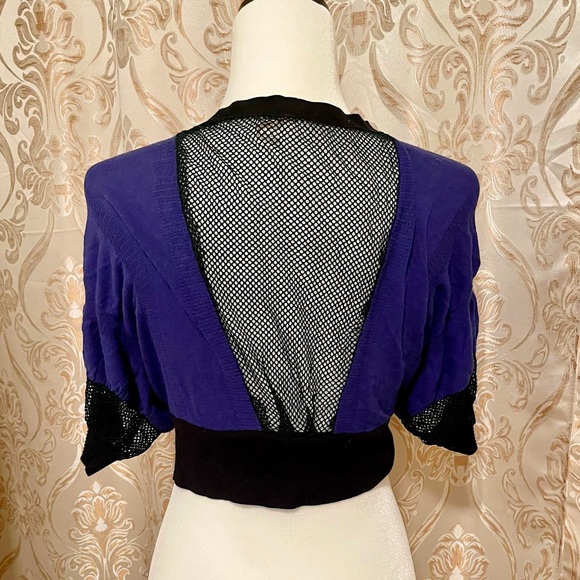 Free People Mesh Sleeves/Back Snap-up Shirt-Small - Picture 2 of 3